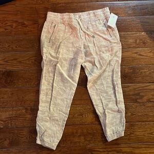 ATHLETA CABO TIDE LINEN JOGGER size 16